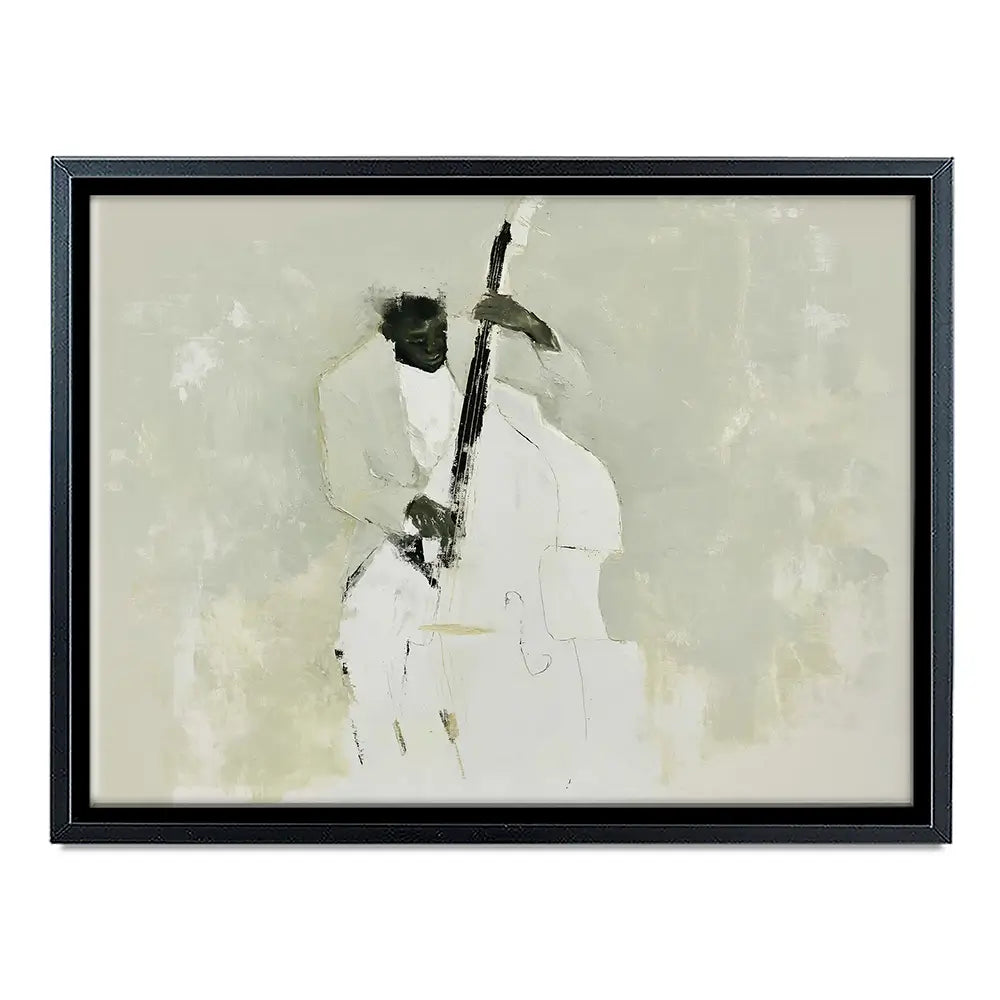 The Bassist Canvas Print The Bassist Canvas Print wall art product Chromatic Storm Studio