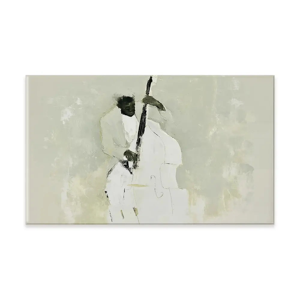 The Bassist Canvas Print The Bassist Canvas Print wall art product Chromatic Storm Studio