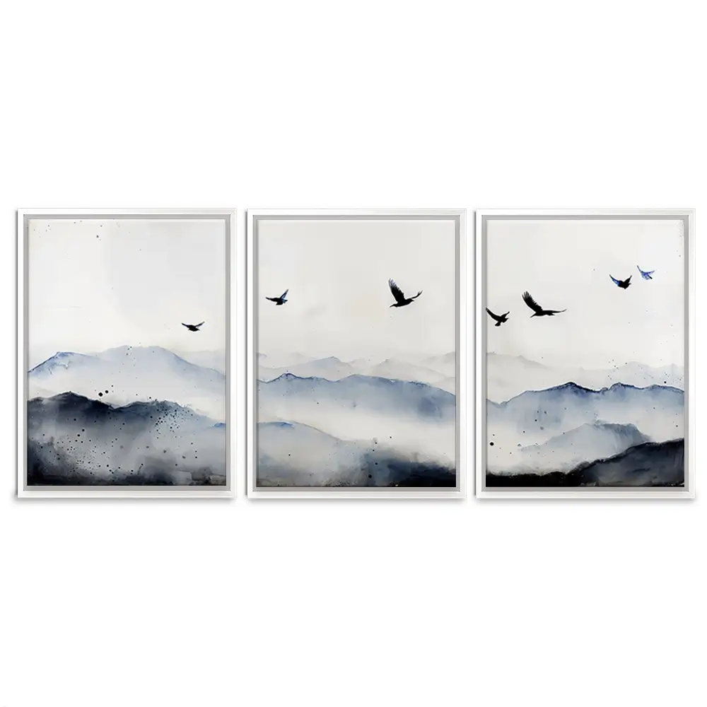 The Birds Trio Canvas Print The Birds Trio Canvas Print wall art product IAmHomeStudio
