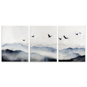 The Birds Trio Canvas Print The Birds Trio Canvas Print wall art product IAmHomeStudio