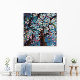 The Blossoming Tree Square Canvas Print wall art product kwang gallery / Shutterstock
