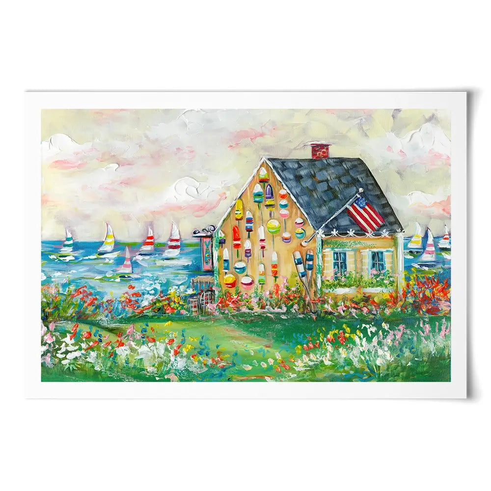 The Boat House Art Print The Boat House Art Print wall art product Estelle Grengs - Independent