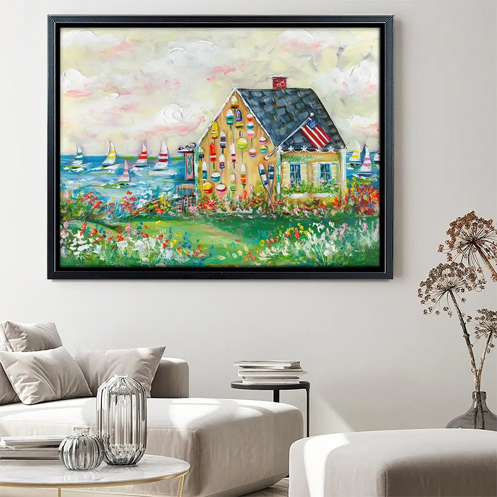 The Boat House Canvas Print The Boat House Canvas Print wall art product Estelle Grengs - Independent