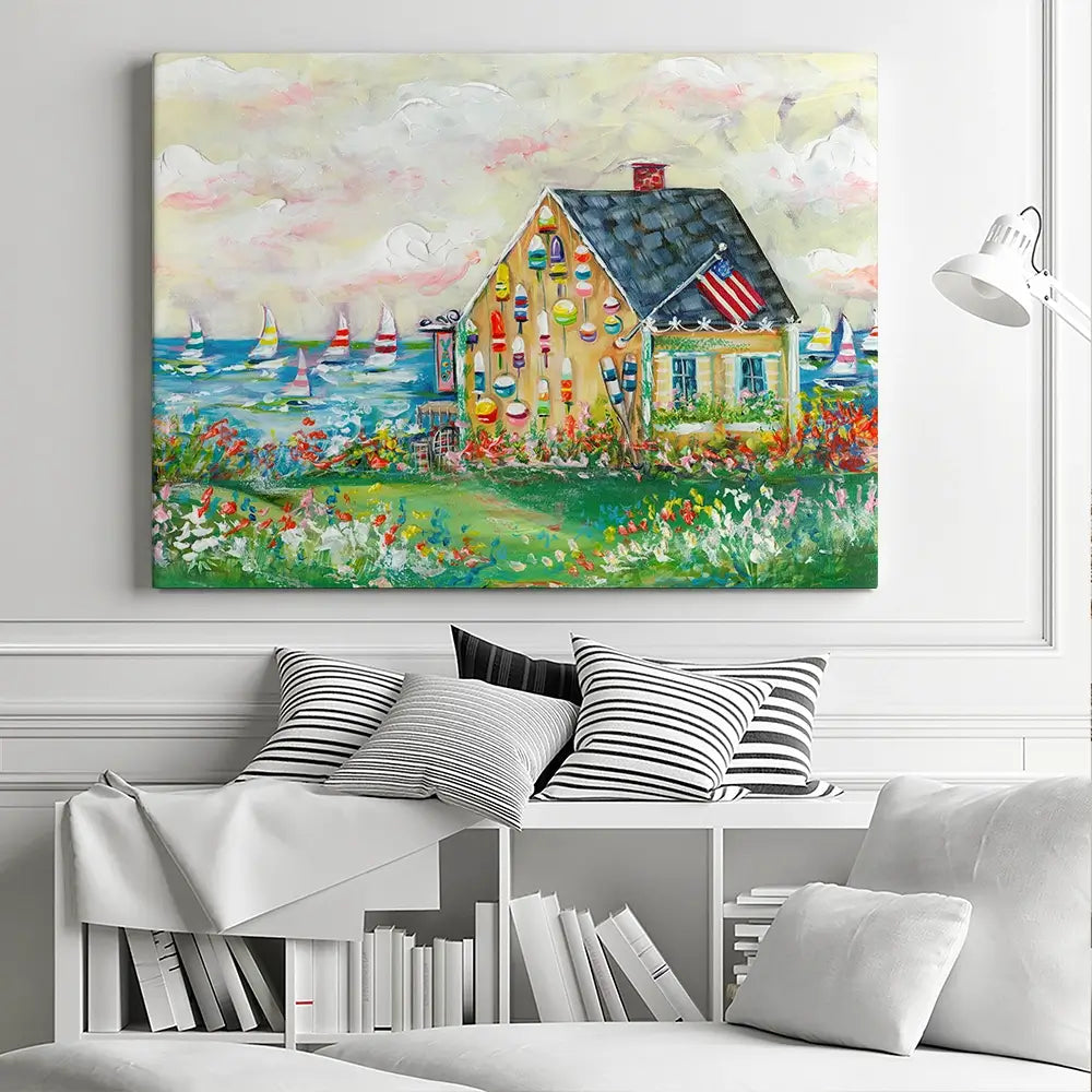 The Boat House Canvas Print The Boat House Canvas Print wall art product Estelle Grengs - Independent