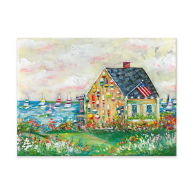 The Boat House Canvas Print The Boat House Canvas Print wall art product Estelle Grengs - Independent