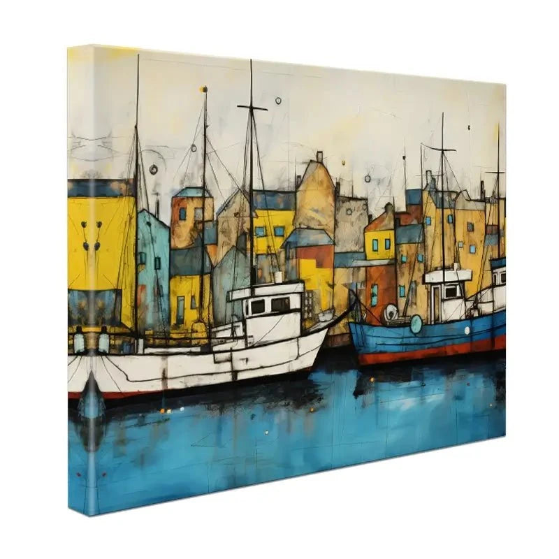 The Boats Are In Canvas Print The Boats Are In Canvas Print wall art product David Alexander Elder