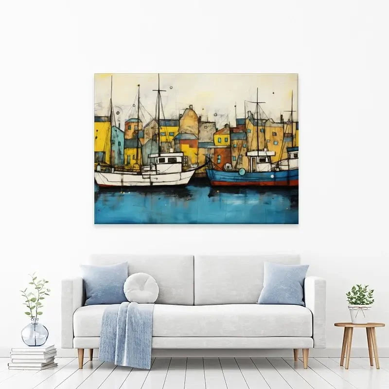 The Boats Are In Canvas Print The Boats Are In Canvas Print wall art product David Alexander Elder