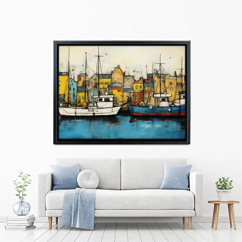 The Boats Are In Canvas Print The Boats Are In Canvas Print wall art product David Alexander Elder