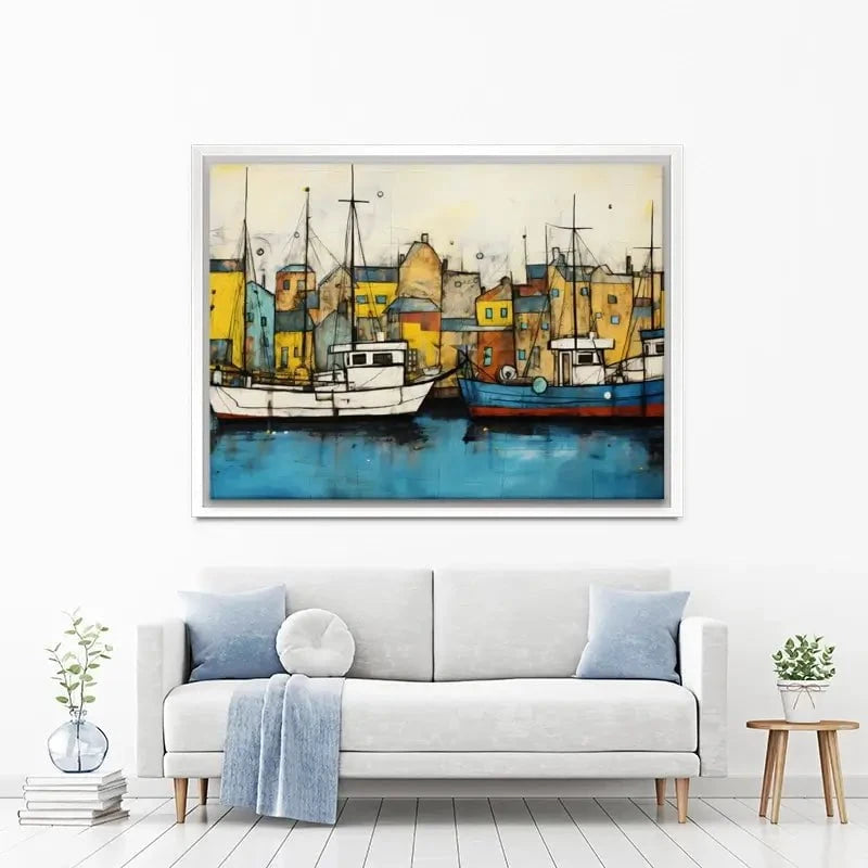 The Boats Are In Canvas Print The Boats Are In Canvas Print wall art product David Alexander Elder