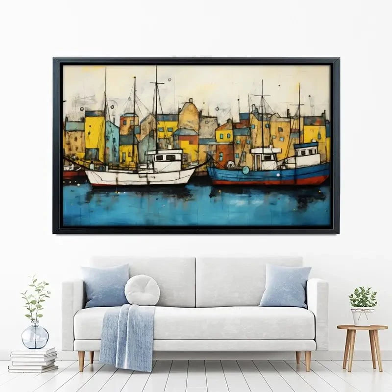 The Boats Are In Canvas Print The Boats Are In Canvas Print wall art product David Alexander Elder