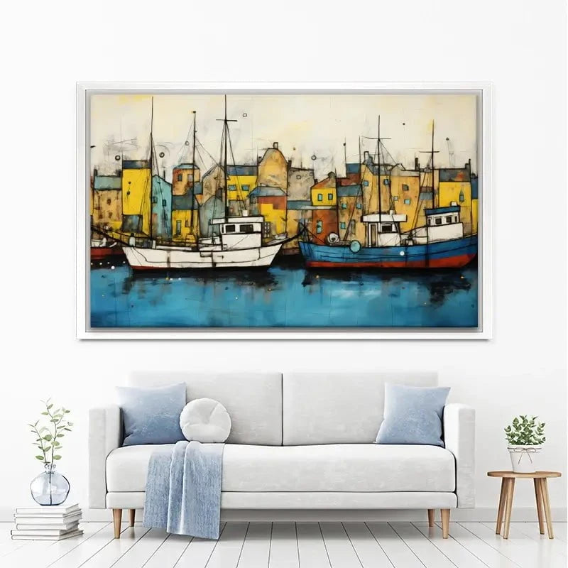 The Boats Are In Canvas Print The Boats Are In Canvas Print wall art product David Alexander Elder