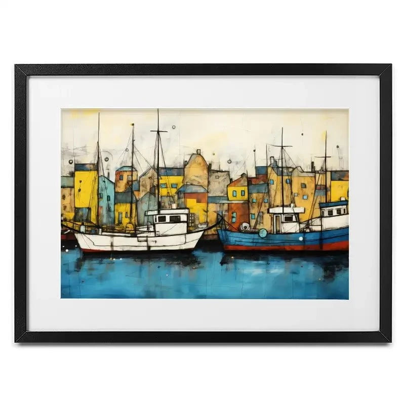 The Boats Are In Framed Art Print The Boats Are In Framed Art Print wall art product David Alexander Elder