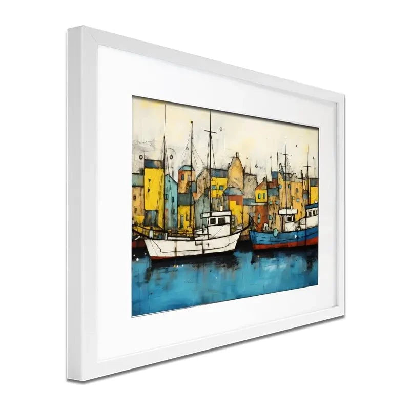 The Boats Are In Framed Art Print The Boats Are In Framed Art Print wall art product David Alexander Elder