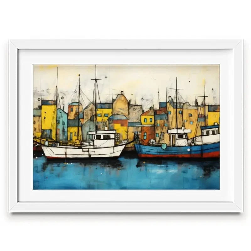 The Boats Are In Framed Art Print The Boats Are In Framed Art Print wall art product David Alexander Elder