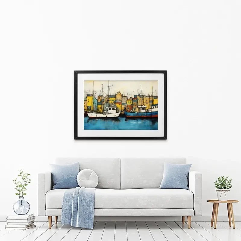 The Boats Are In Framed Art Print The Boats Are In Framed Art Print wall art product David Alexander Elder