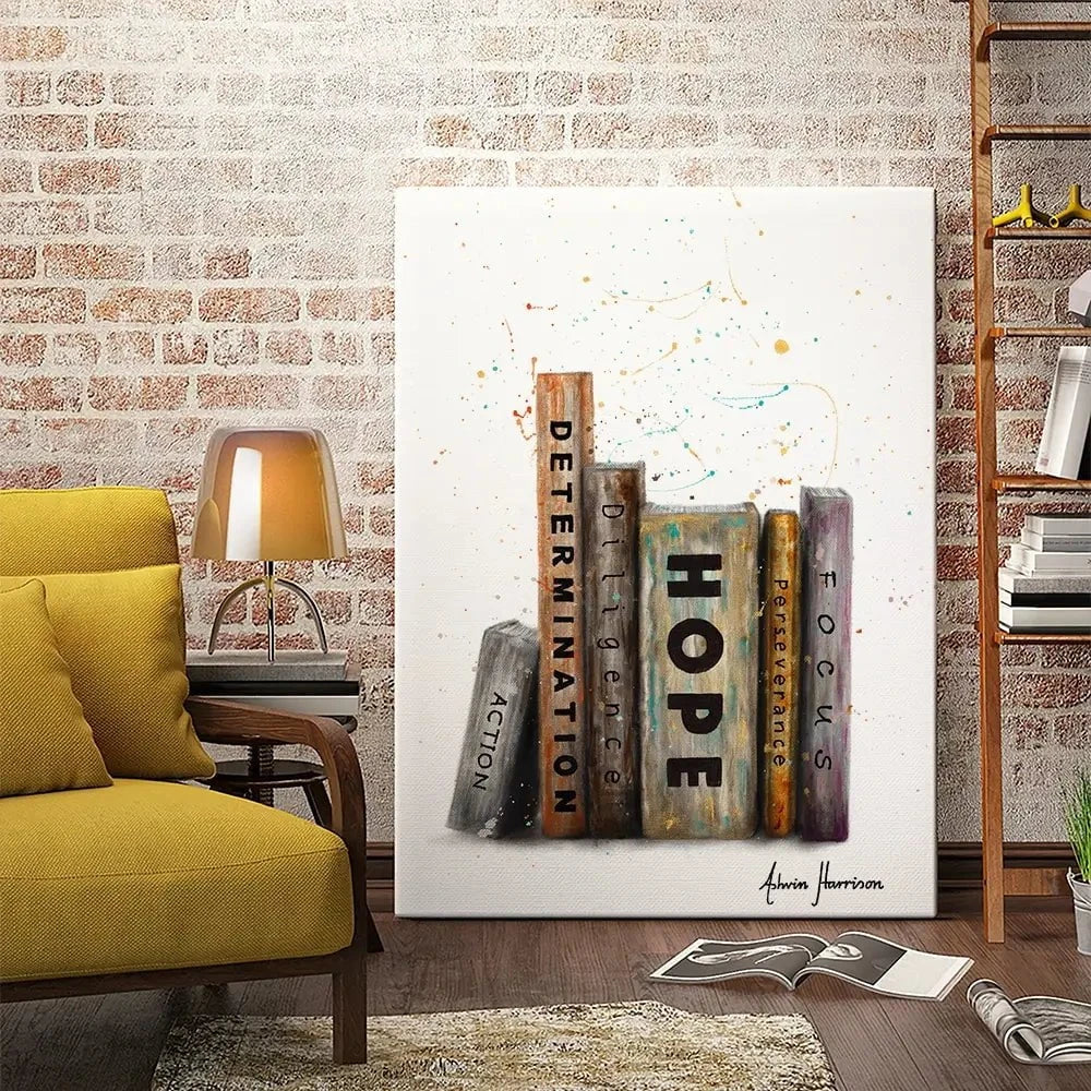 The Books Of Success Canvas Print The Books Of Success Canvas Print wall art product Ashvin Harrison