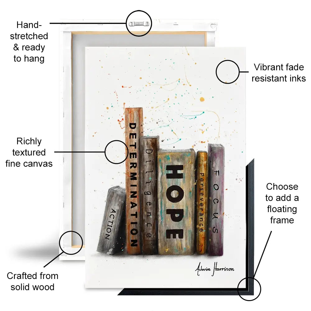 The Books Of Success Canvas Print The Books Of Success Canvas Print wall art product Ashvin Harrison