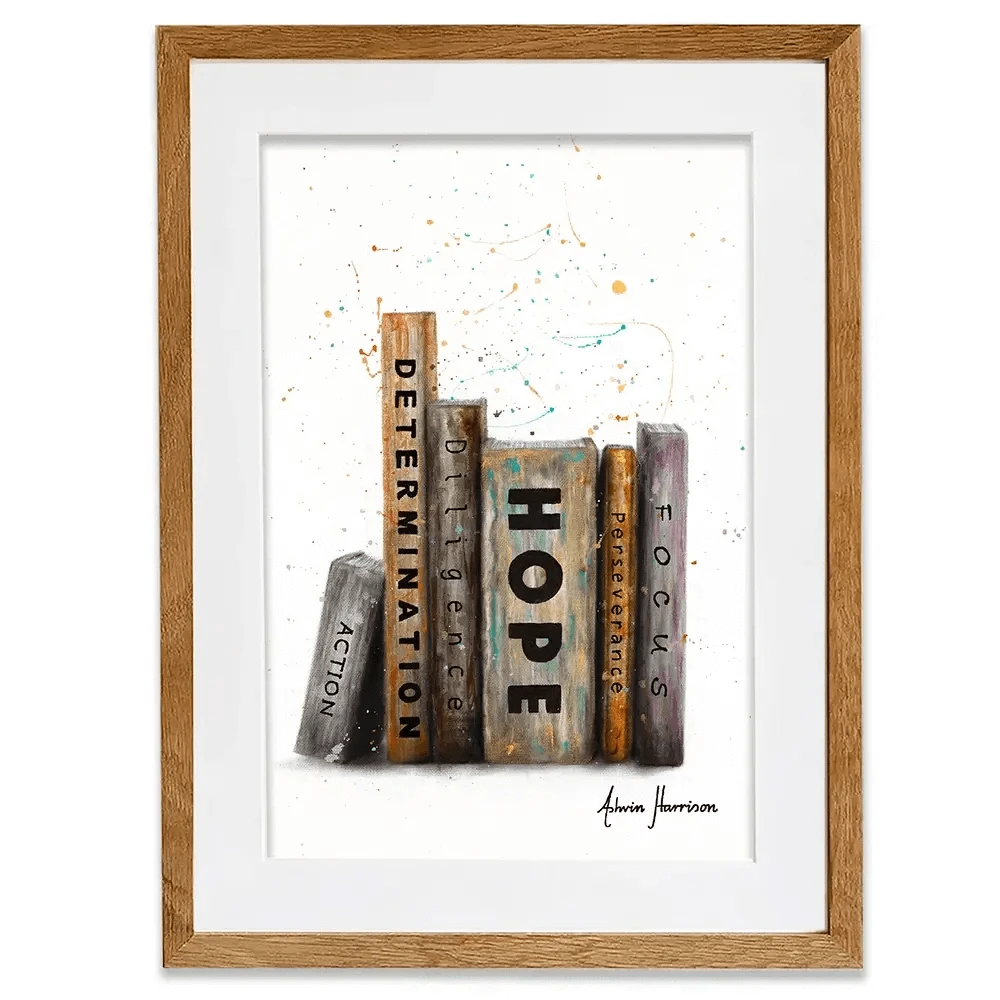 The Books Of Success Framed Art Print The Books Of Success Framed Art Print wall art product Ashvin Harrison