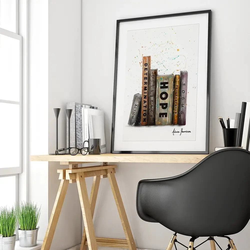 The Books Of Success Framed Art Print The Books Of Success Framed Art Print wall art product Ashvin Harrison