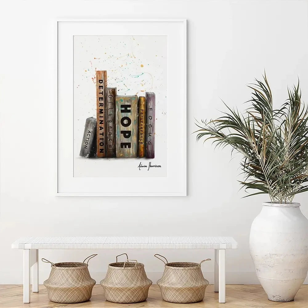 The Books Of Success Framed Art Print The Books Of Success Framed Art Print wall art product Ashvin Harrison