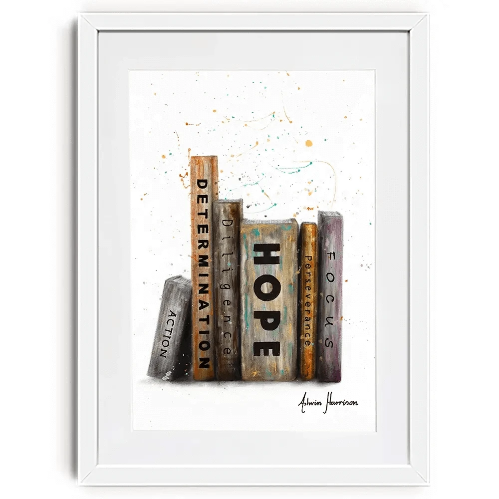The Books Of Success Framed Art Print The Books Of Success Framed Art Print wall art product Ashvin Harrison