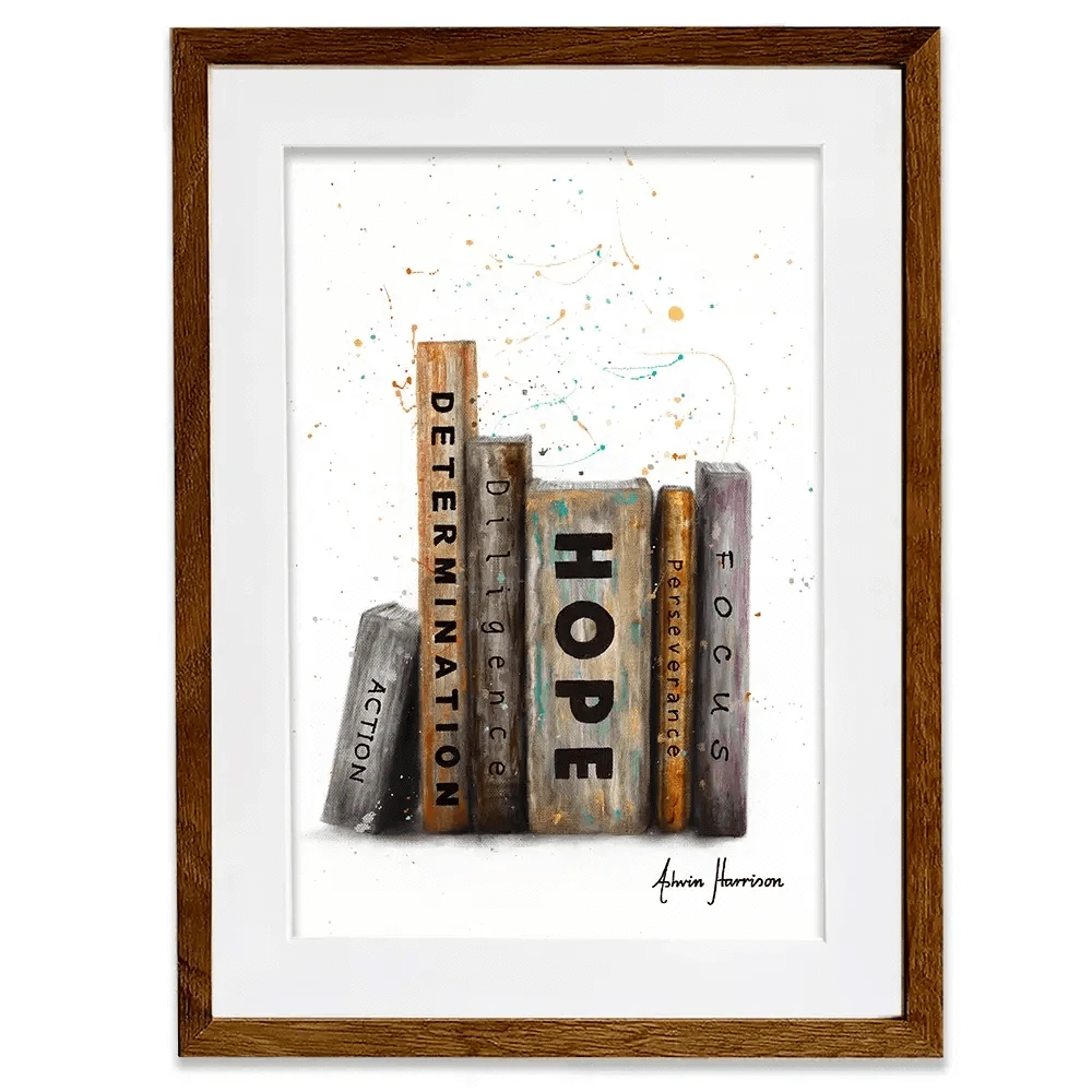 The Books Of Success Framed Art Print The Books Of Success Framed Art Print wall art product Ashvin Harrison