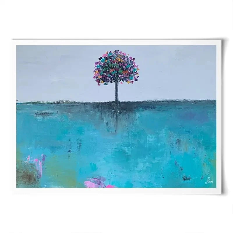 The Butterfly Tree Art Print The Butterfly Tree Art Print wall art product Laure Bury