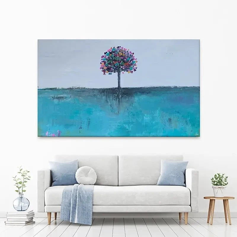 The Butterfly Tree Canvas Print The Butterfly Tree Canvas Print wall art product Laure Bury