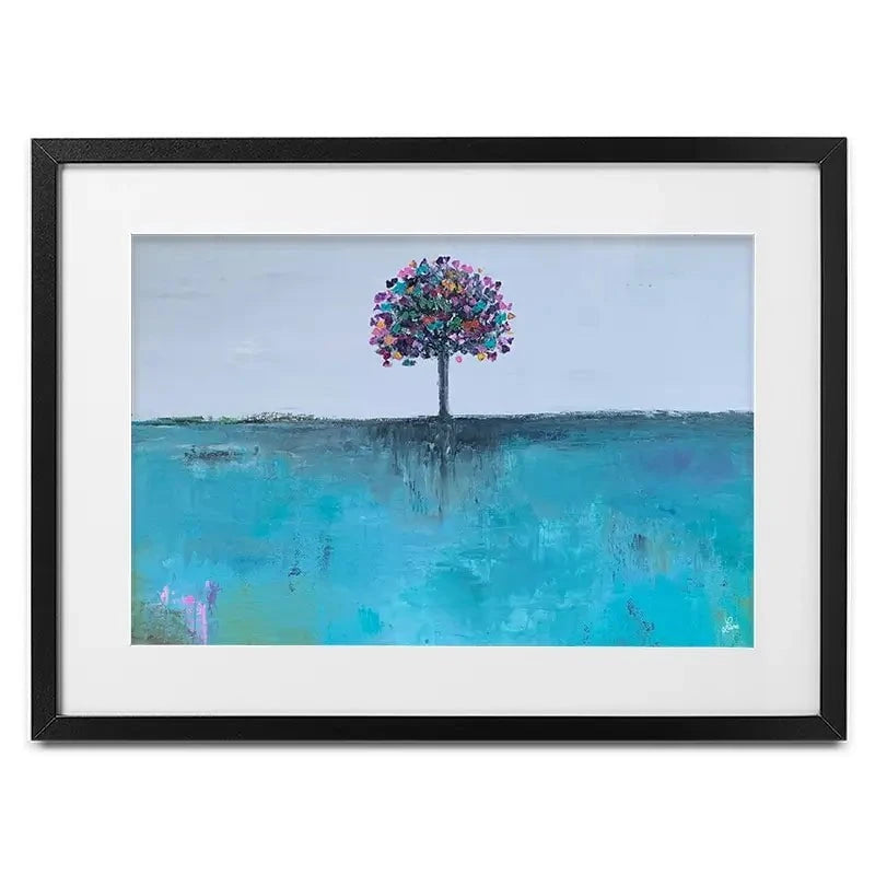 The Butterfly Tree Framed Art Print The Butterfly Tree Framed Art Print wall art product Laure Bury