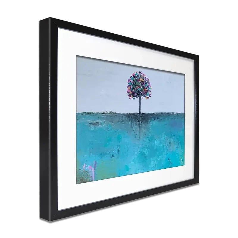 The Butterfly Tree Framed Art Print The Butterfly Tree Framed Art Print wall art product Laure Bury