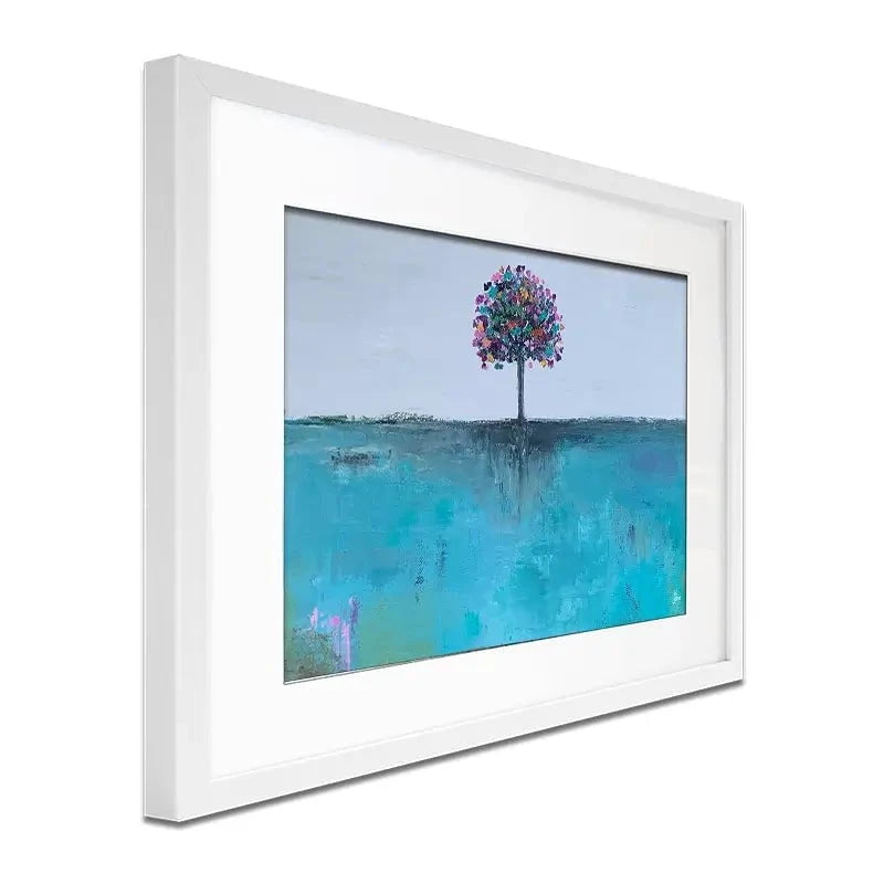 The Butterfly Tree Framed Art Print The Butterfly Tree Framed Art Print wall art product Laure Bury