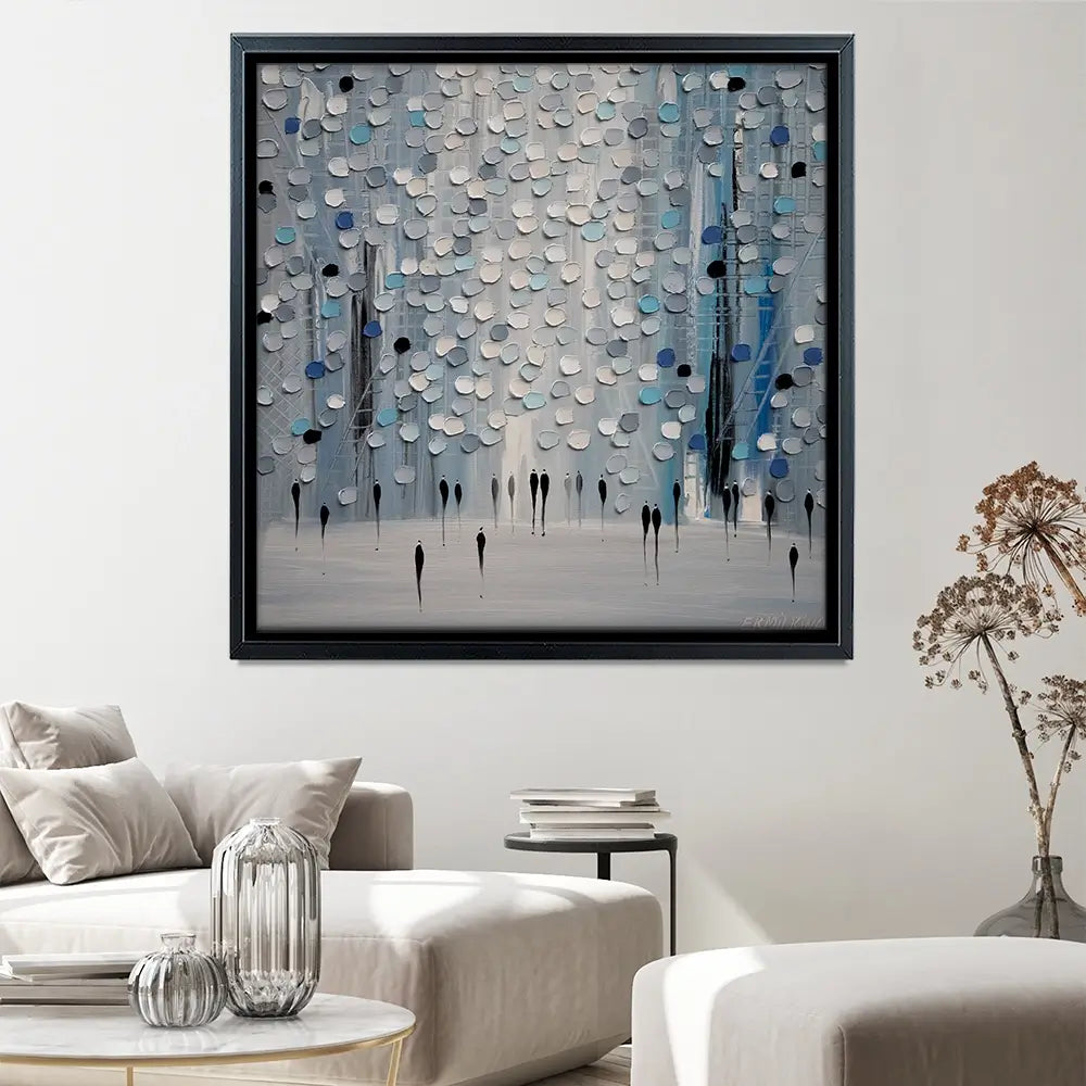 The Calm Mist Square Canvas Print The Calm Mist Square Canvas Print wall art product Ekaterina Ermilkina