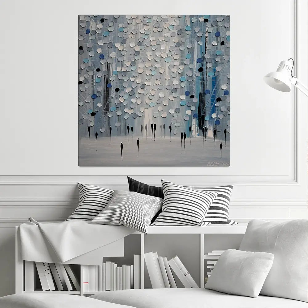 The Calm Mist Square Canvas Print The Calm Mist Square Canvas Print wall art product Ekaterina Ermilkina