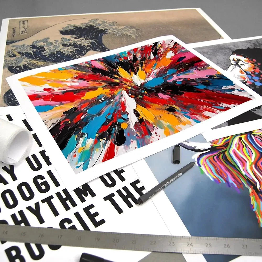 The Centre Of Colour Art Print The Centre Of Colour Art Print wall art product Violeta Allaberdieva