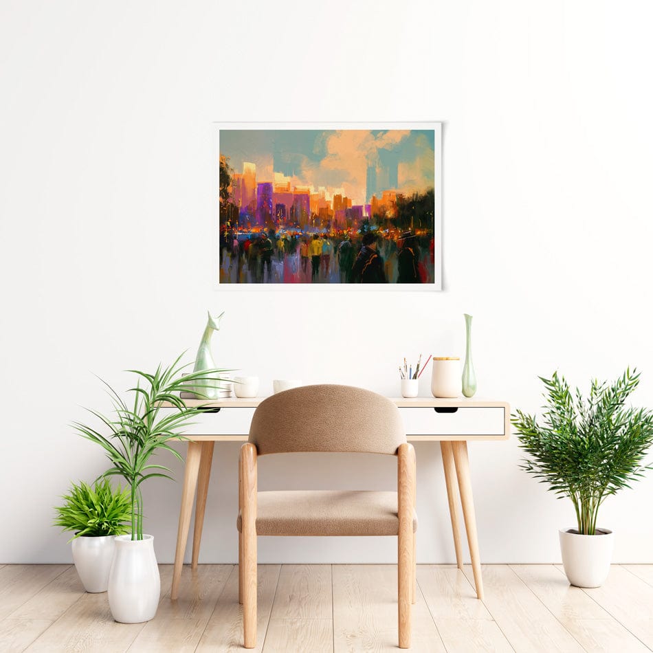 The City Of People Art Print wall art product Tithi Luadthong / Shutterstock