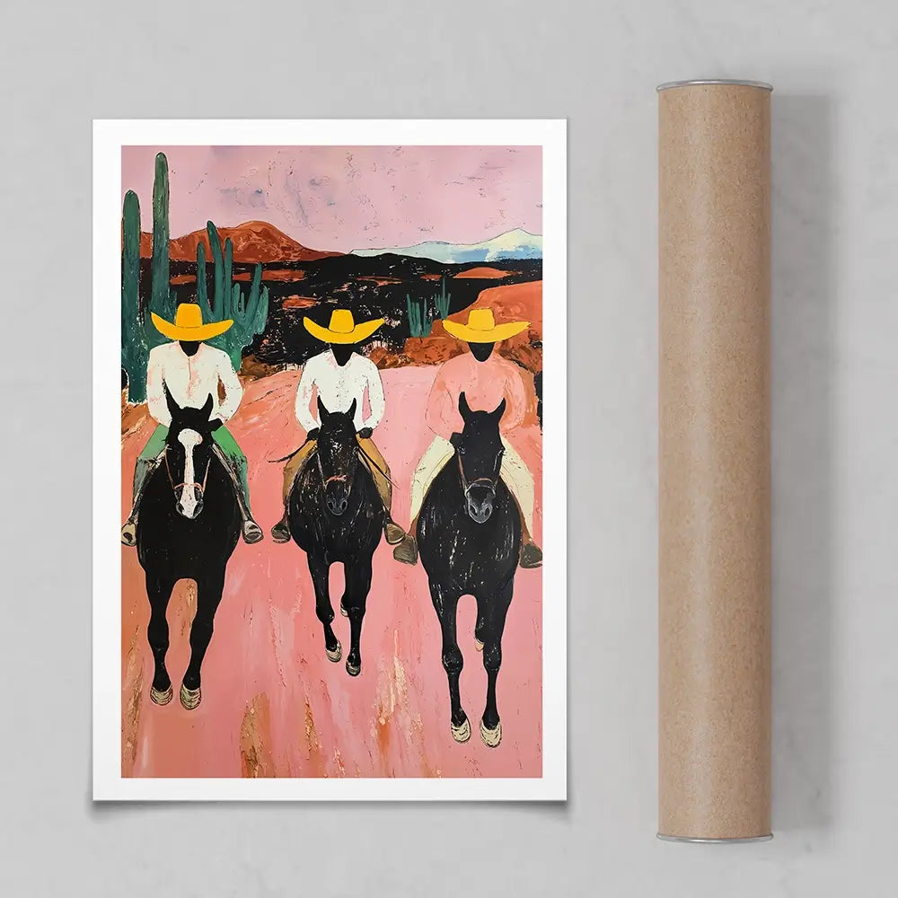 The Cowboys Art Print The Cowboys Art Print wall art product IAmHomeStudio