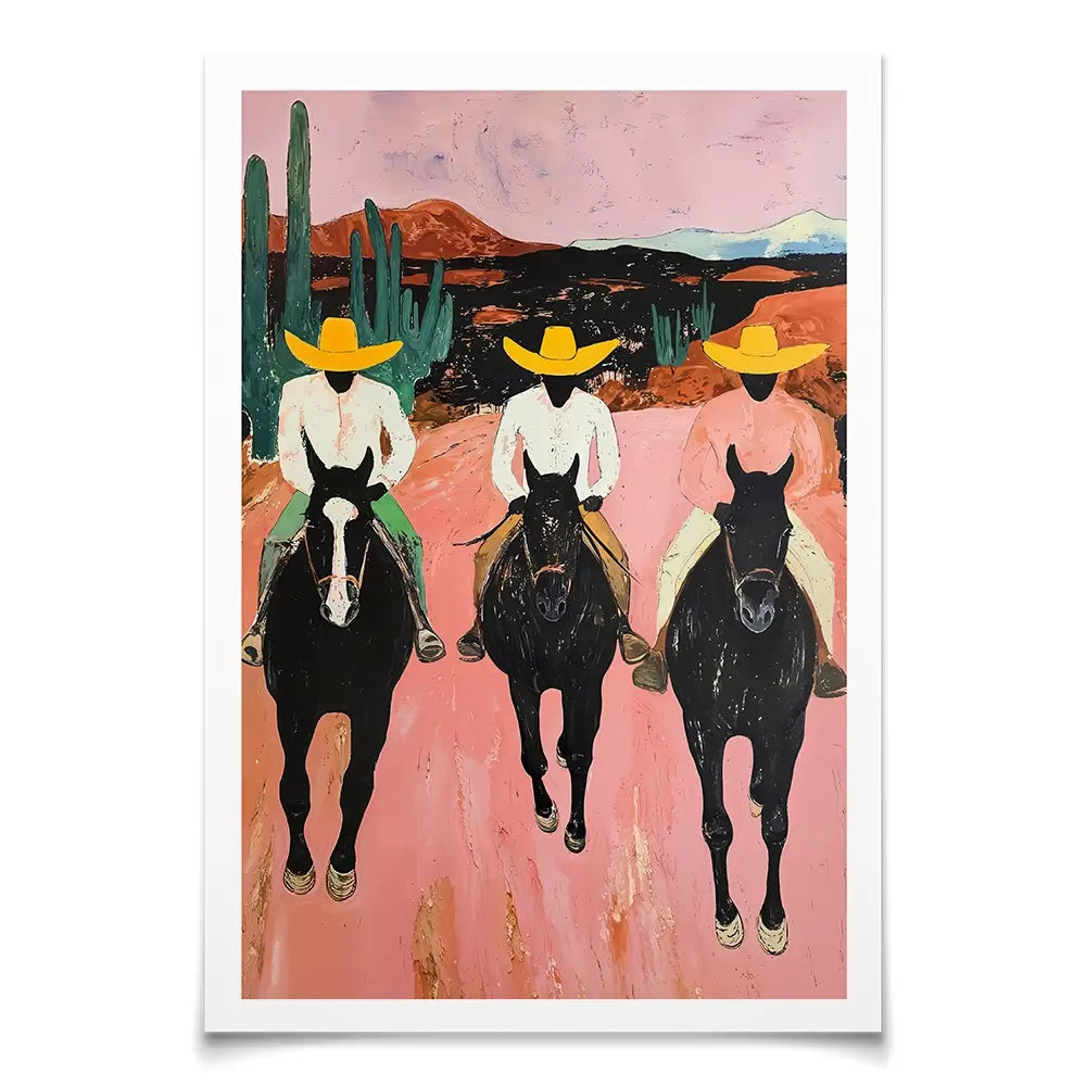The Cowboys Art Print The Cowboys Art Print wall art product IAmHomeStudio