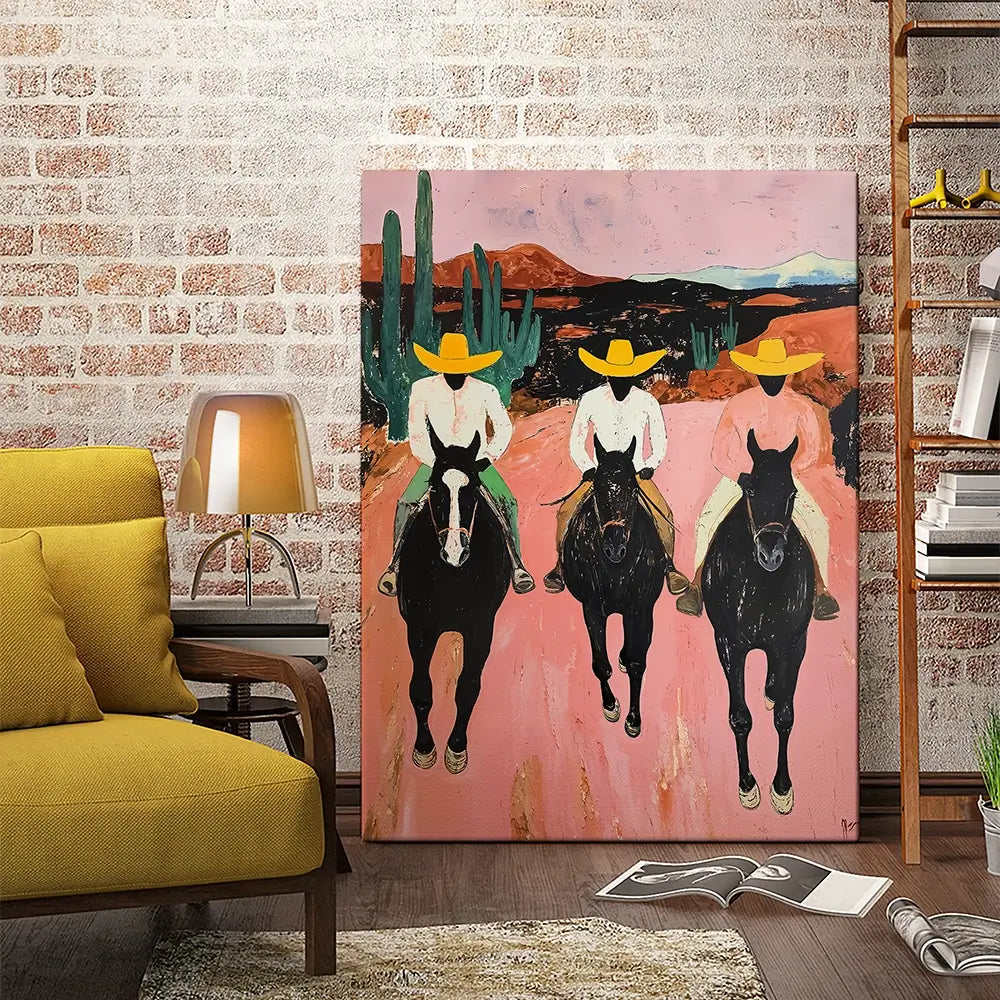 The Cowboys Canvas Print The Cowboys Canvas Print wall art product IAmHomeStudio