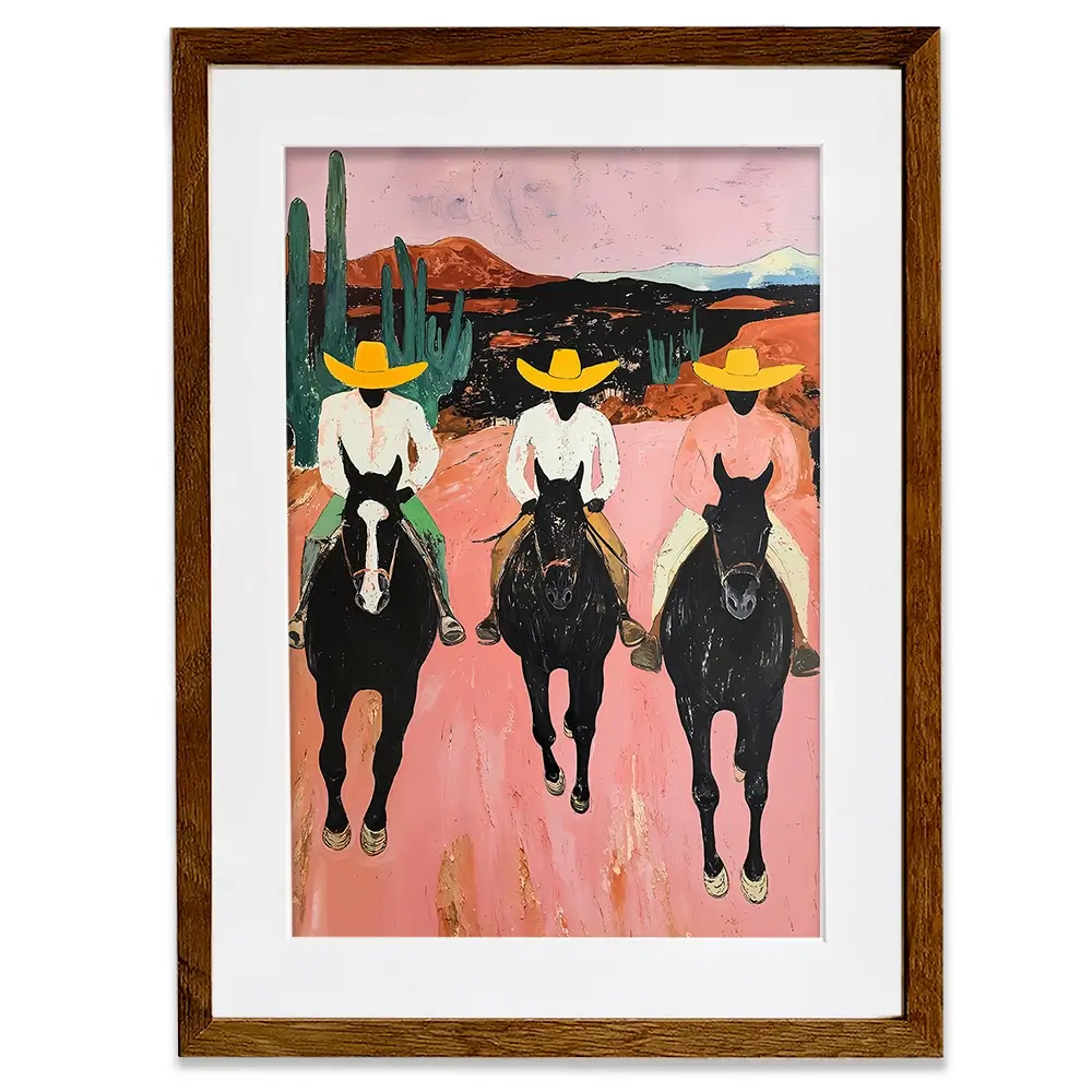 The Cowboys Framed Art Print The Cowboys Framed Art Print wall art product IAmHomeStudio