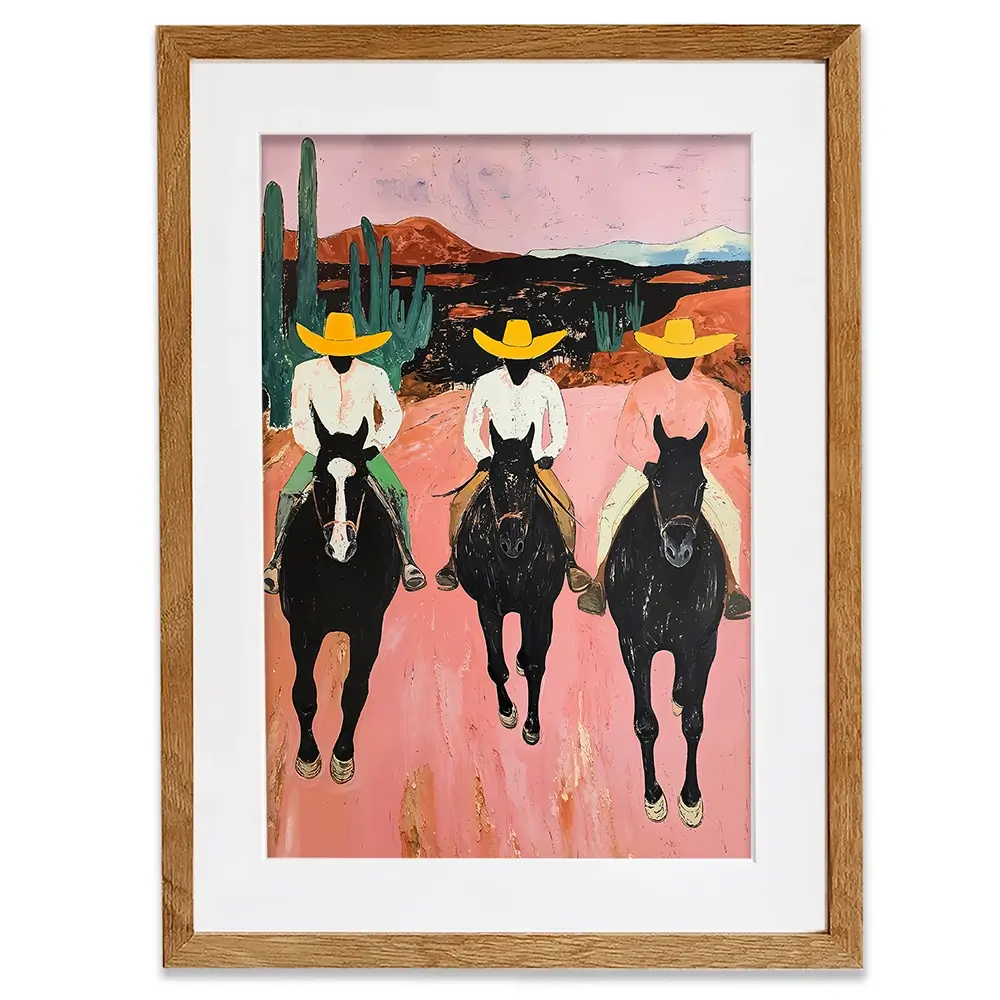 The Cowboys Framed Art Print The Cowboys Framed Art Print wall art product IAmHomeStudio