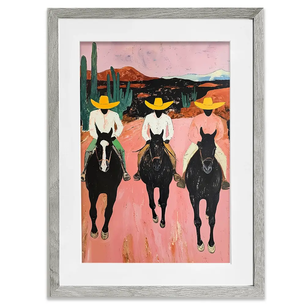 The Cowboys Framed Art Print The Cowboys Framed Art Print wall art product IAmHomeStudio
