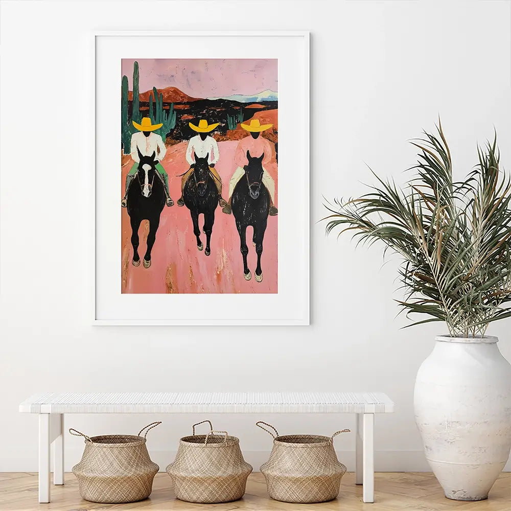 The Cowboys Framed Art Print The Cowboys Framed Art Print wall art product IAmHomeStudio