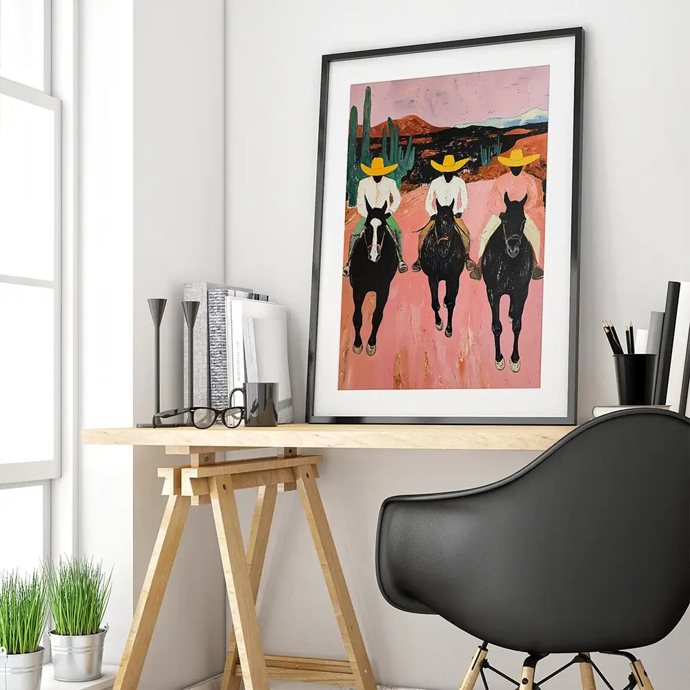 The Cowboys Framed Art Print The Cowboys Framed Art Print wall art product IAmHomeStudio