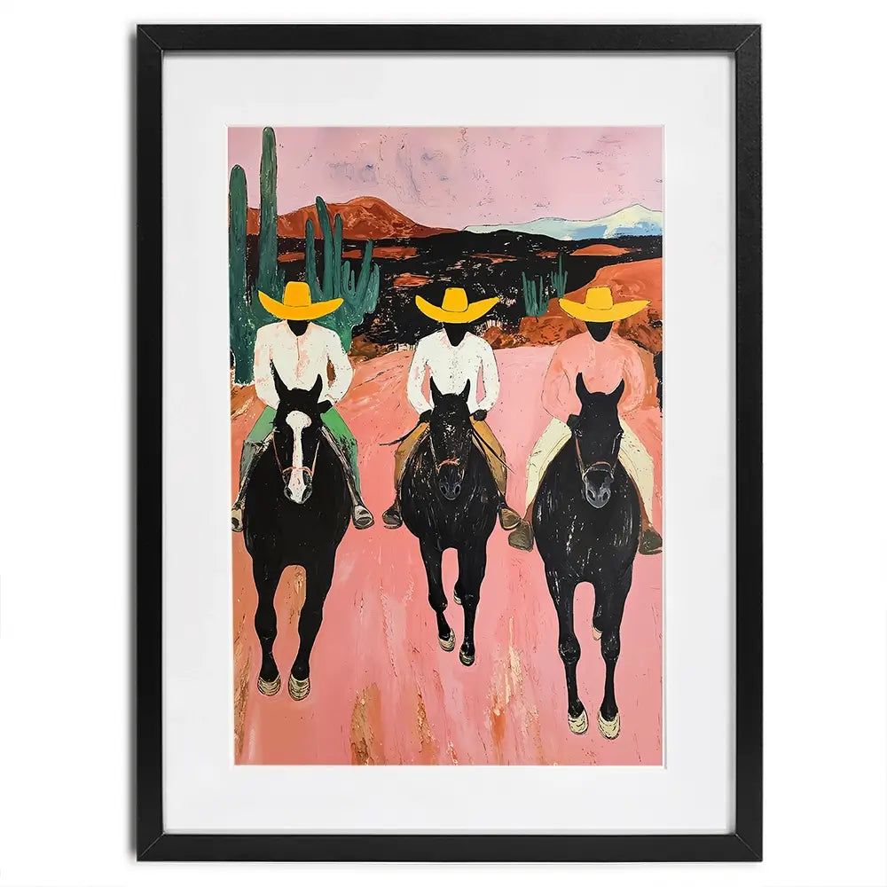 The Cowboys Framed Art Print The Cowboys Framed Art Print wall art product IAmHomeStudio