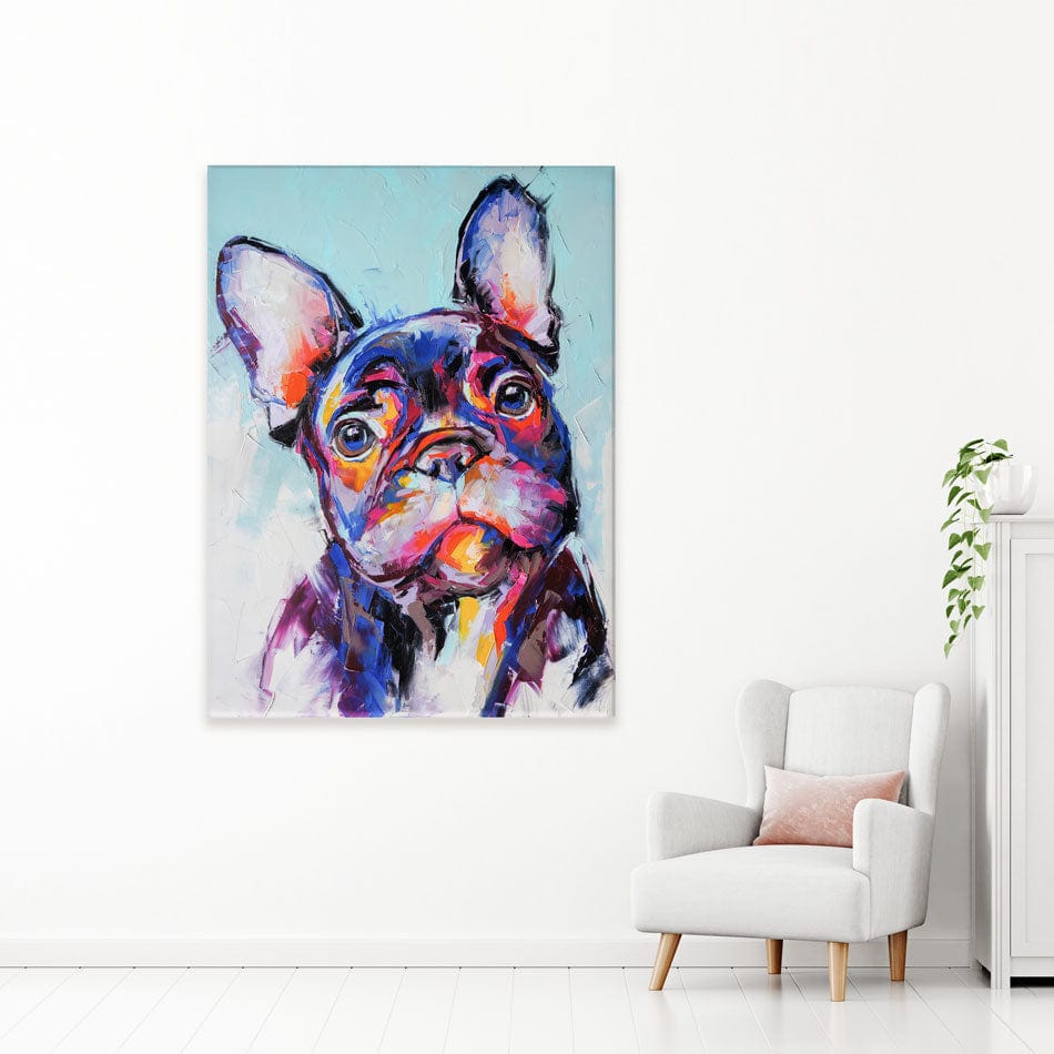 The Cutest Frenchie Canvas Print wall art product Mari Dein / Shutterstock