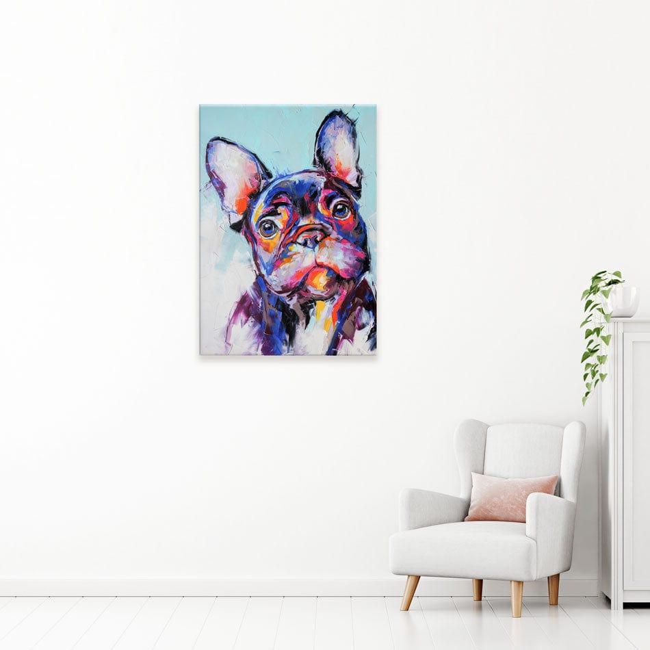 The Cutest Frenchie Canvas Print wall art product Mari Dein / Shutterstock
