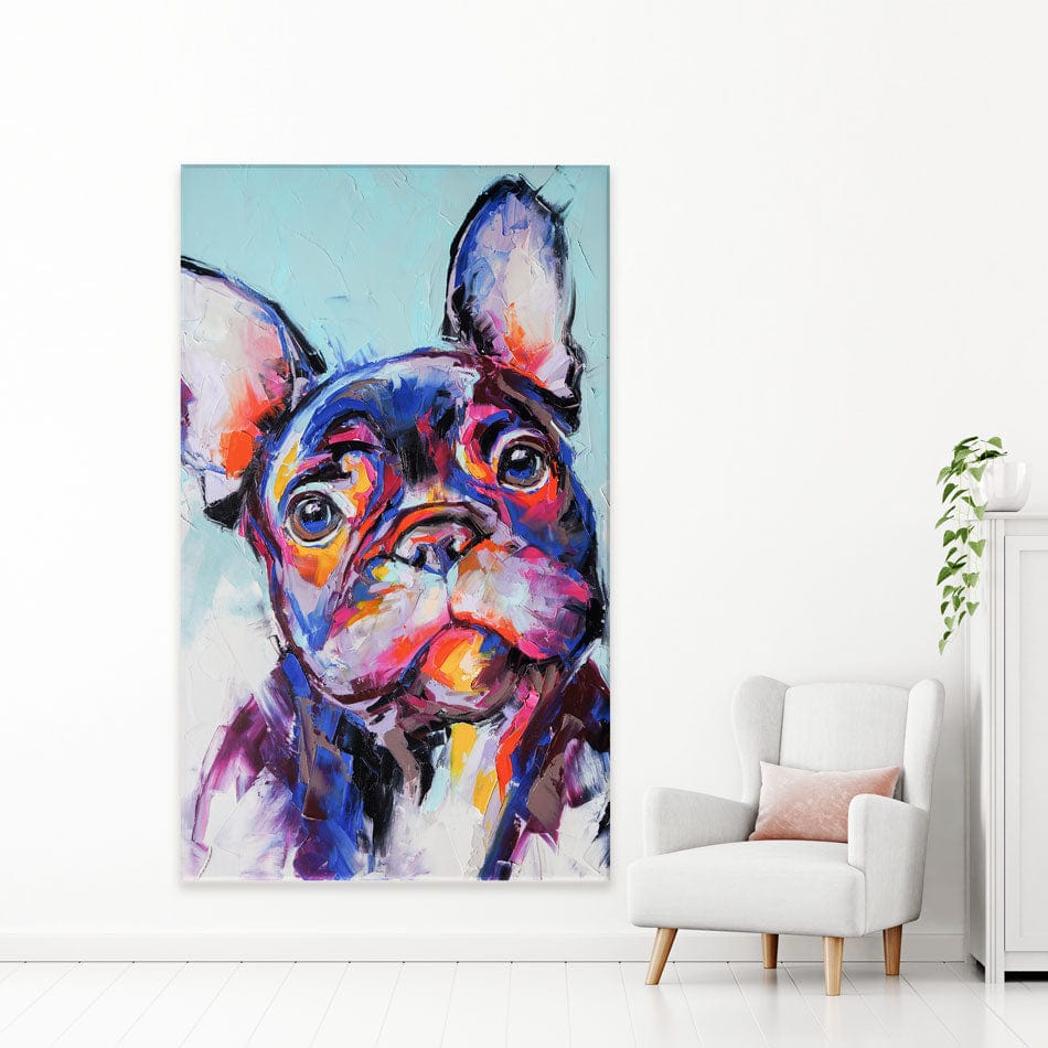 The Cutest Frenchie Canvas Print wall art product Mari Dein / Shutterstock