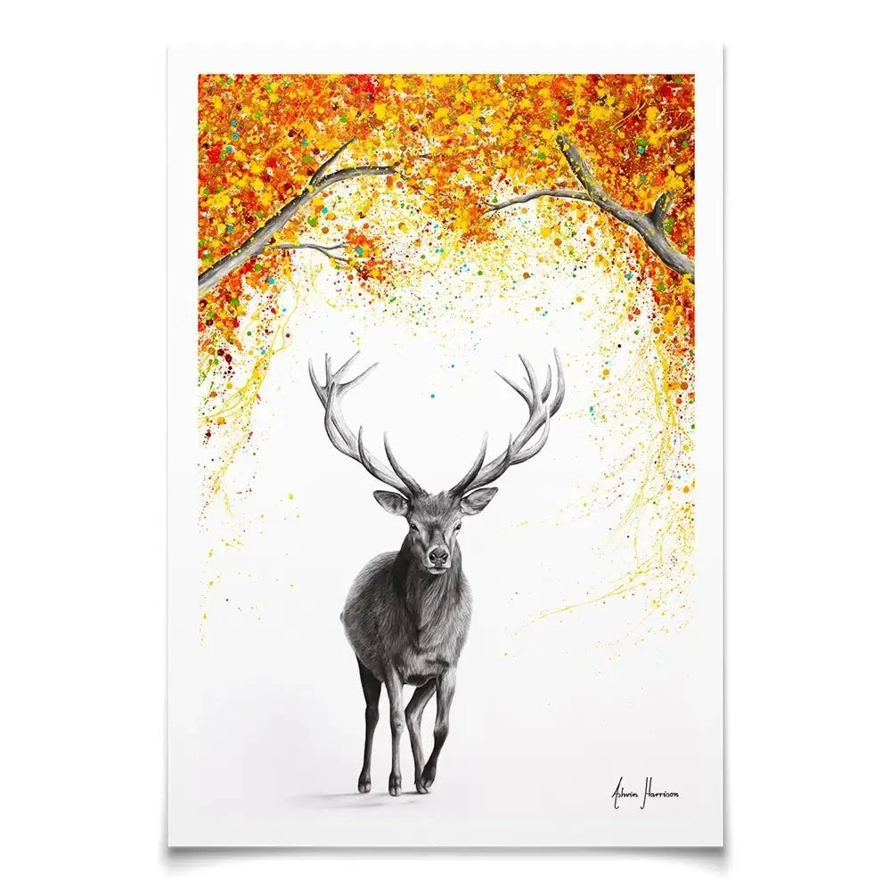 The Deer Dreamer Art Print The Deer Dreamer Art Print wall art product Ashvin Harrison