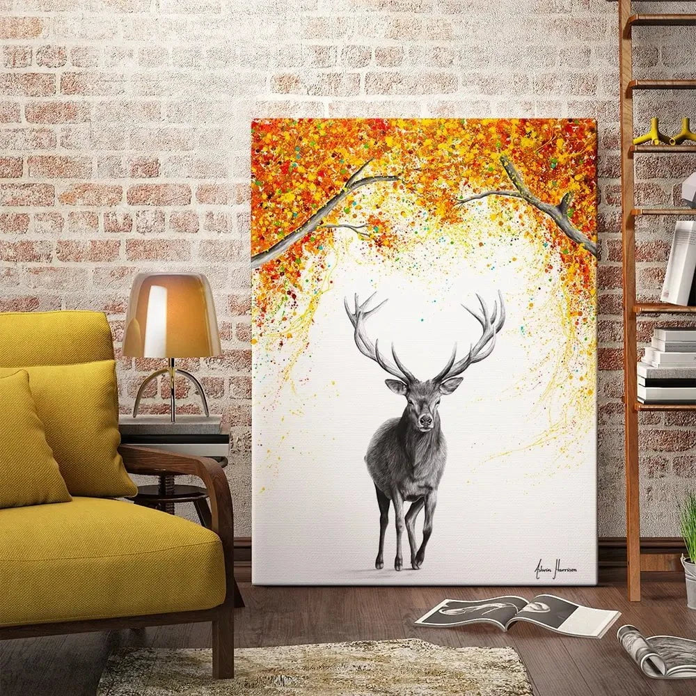 The Deer Dreamer Canvas Print The Deer Dreamer Canvas Print wall art product Ashvin Harrison