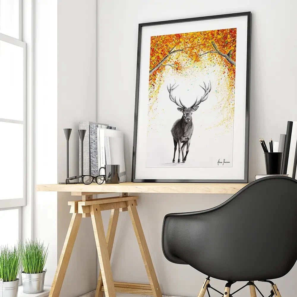 The Deer Dreamer Framed Art Print The Deer Dreamer Framed Art Print wall art product Ashvin Harrison